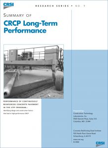 Continuously Reinforced Concrete Pavement