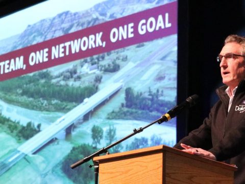 Art Thompson Introduces North Dakota Governor at Inaugural ND Transportation Conference